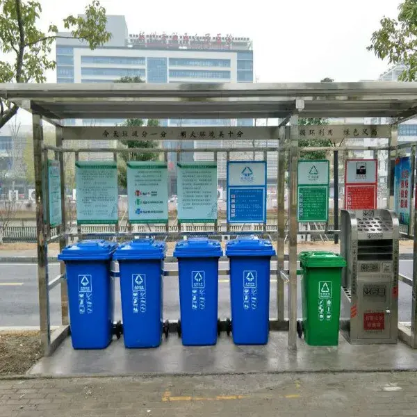 最環(huán)保的不銹鋼（最結(jié)實(shí)的不銹鋼）更美觀、更堅(jiān)固、更耐用，不銹鋼垃圾分類(lèi)亭，垃圾分類(lèi)亭，(圖3)