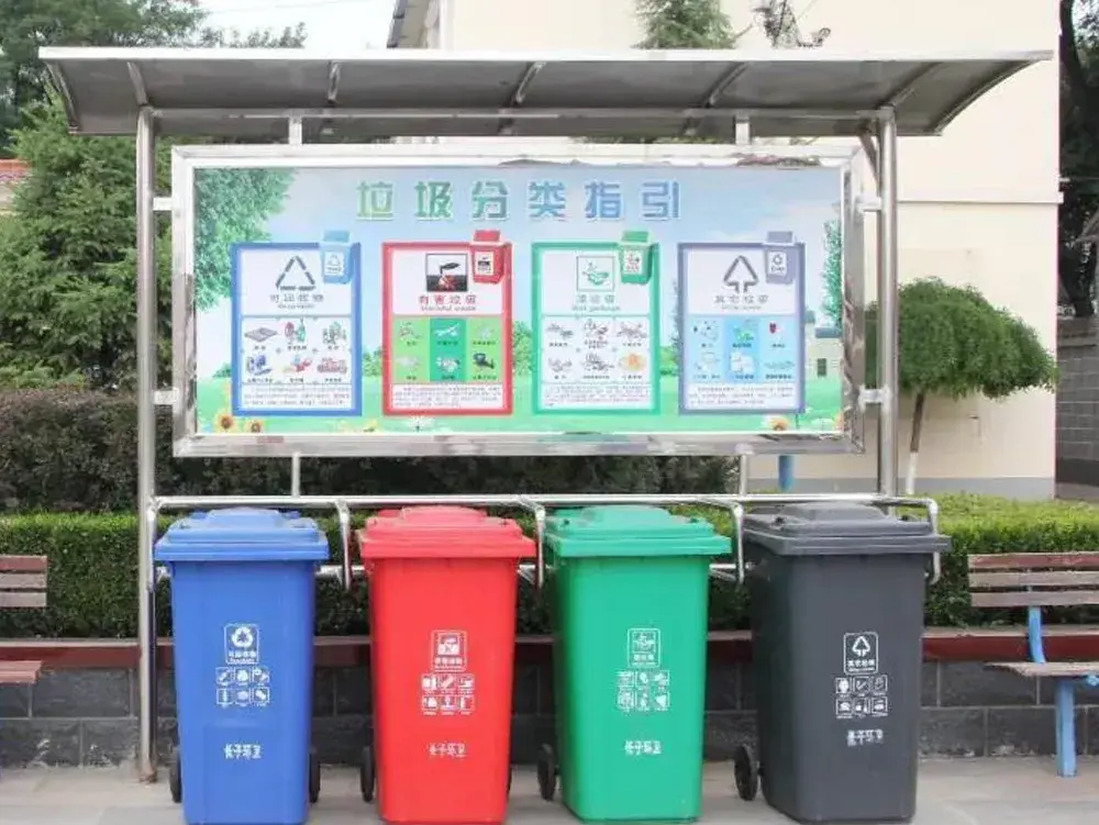 最環(huán)保的不銹鋼（最結(jié)實(shí)的不銹鋼）更美觀、更堅(jiān)固、更耐用，不銹鋼垃圾分類(lèi)亭，垃圾分類(lèi)亭，(圖7)