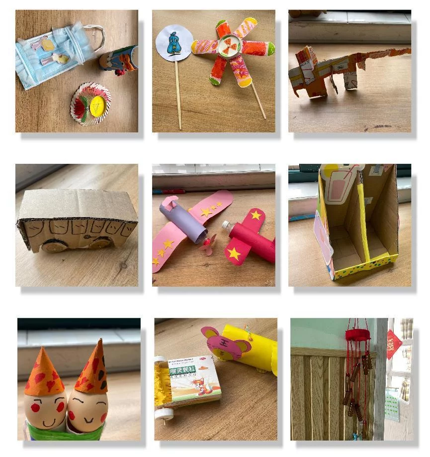 垃圾分類房（“垃圾分類 綠色童行” 金開服投·假日幼兒園開展主題宣傳活動）垃圾分類 童心同行，垃圾分類綠色出行 兒童畫，(圖4)